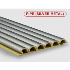 Панель бамбуковая стеновая PIPE Silver metal 2800*123 мм Панель бамбуковая стеновая PIPE Silver metal 2800*123 мм